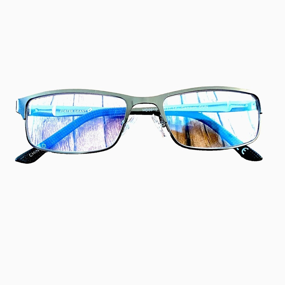 Foster Grant HD0915 Samson Eyeglasses Gun 52-17 Metal Frames Only